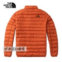 111-北面男款橘色防潑水保暖羽絨外套