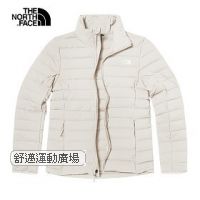 210-女款米白色防風防潑水保暖立領羽絨外套